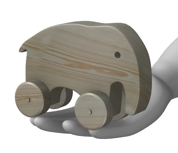 Jucărie din lemn — Fotografie, imagine de stoc