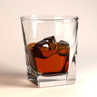 alkol içki 3D render