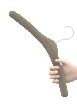 el hanger3d ile 3D render render el askısı ile