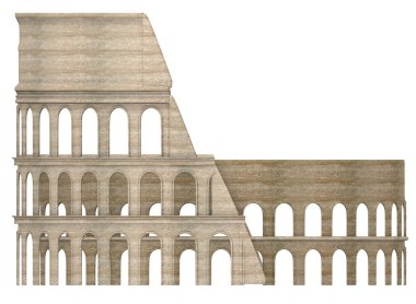 coloseum Arena 3D render