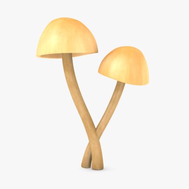 psathyrella candolleana 3D render