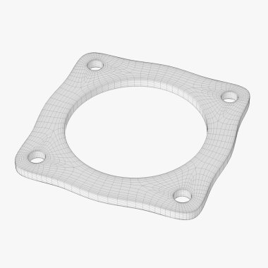 Endüstriyel bölümünün 3D render