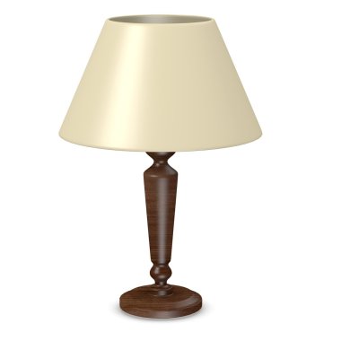 3d render of lamp (light) clipart