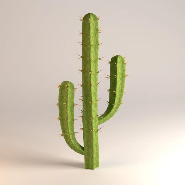 3D візуалізація сагуарового кактусу — стокове фото