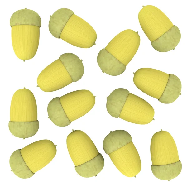 3d render of acorns — Stock Photo, Image