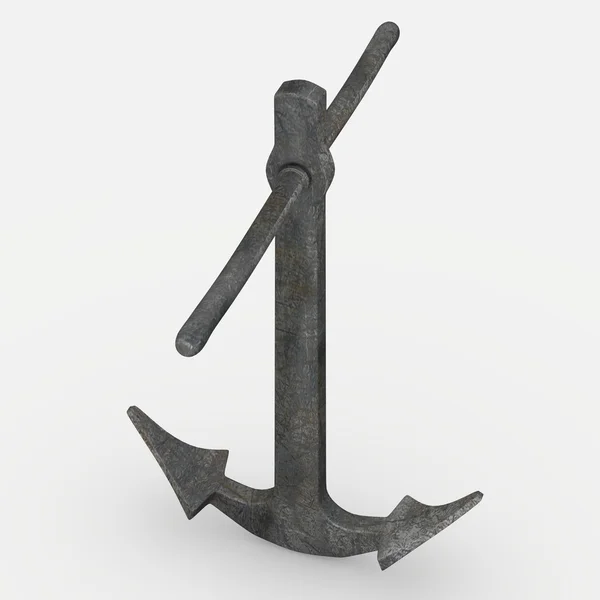 A hajók anchor 3D render — Stock Fotó