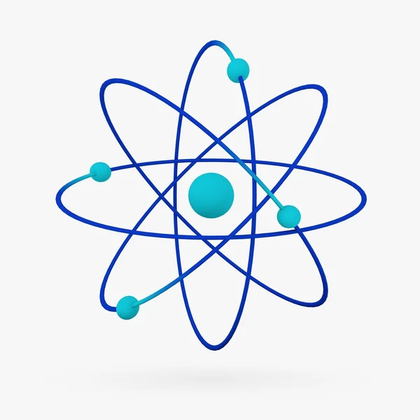 3d renderização de átomo — Fotografia de Stock