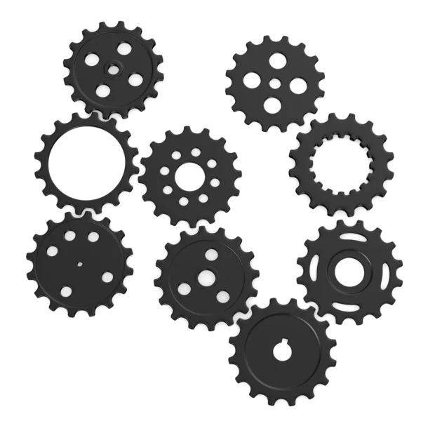 3d render of gear wheels — Stock Photo, Image