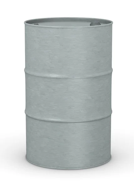 3d renderização de barril de metal — Fotografia de Stock