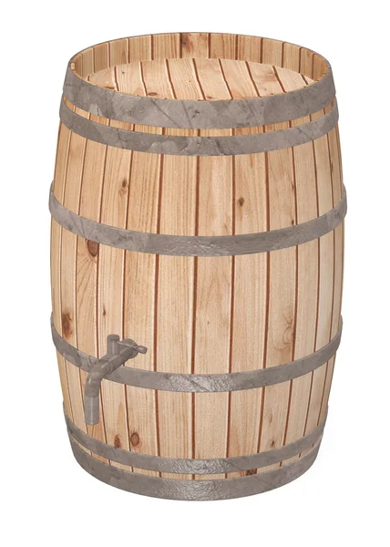 木製の樽の 3 d レンダリング — ストック写真