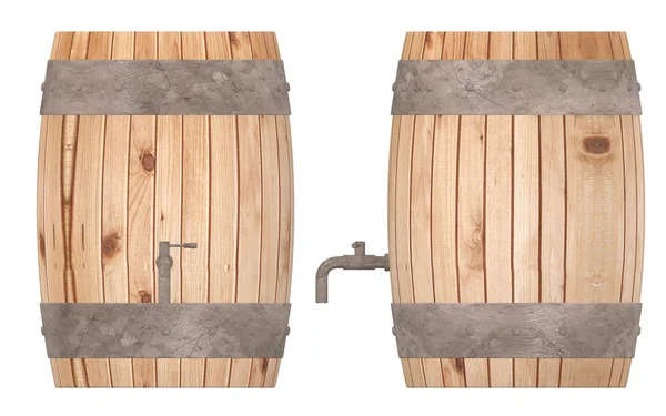 木樽の 3 d レンダリング — ストック写真