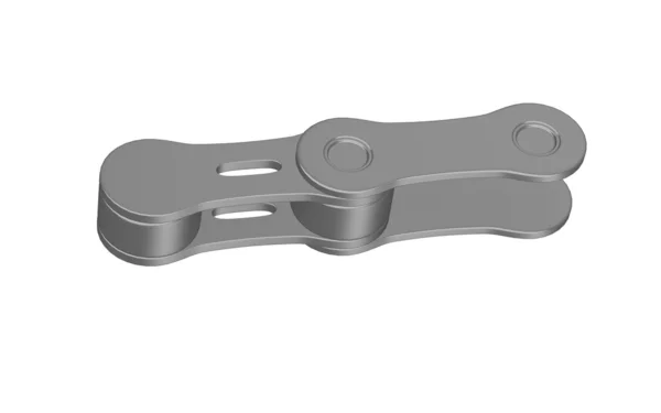 3D renderowania łańcuch rowerowy — Zdjęcie stockowe