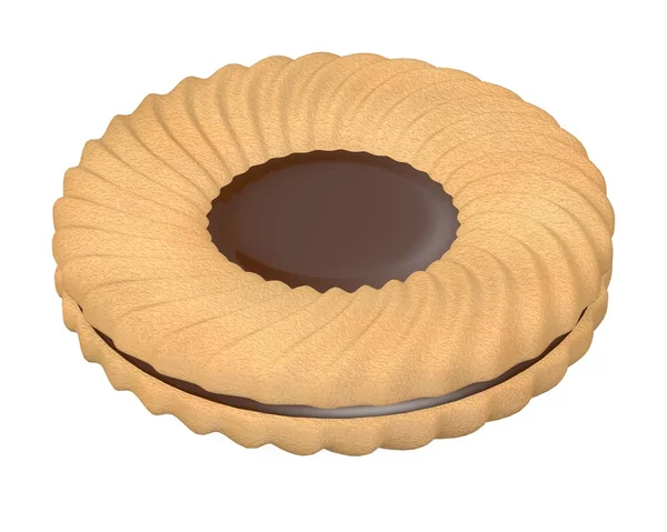 3d renderização de biscoito alimentar — Fotografia de Stock