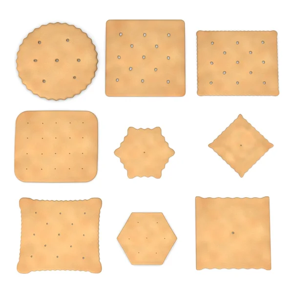 3d renderização de biscoito alimentar — Fotografia de Stock