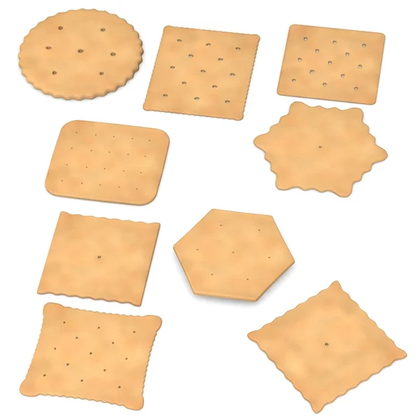 3d renderizado de alimentos de galleta — Foto de Stock