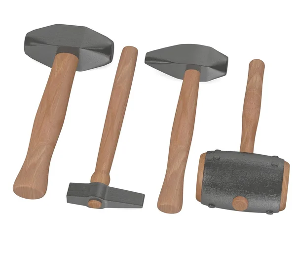 Representación 3d de herramientas de herrero — Foto de Stock