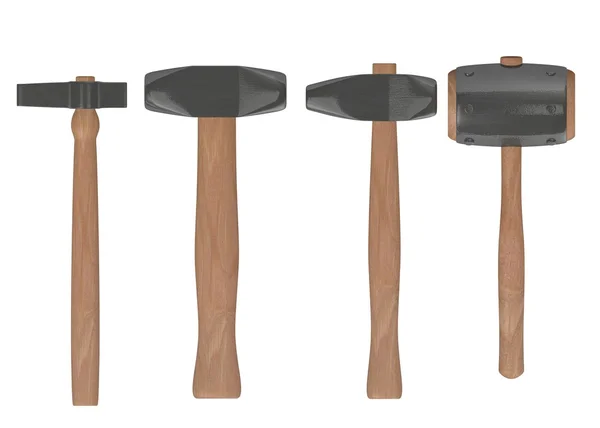 stock image 3d render of blacksmith tools