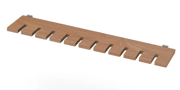 3d renderizado de estante de madera — Foto de Stock