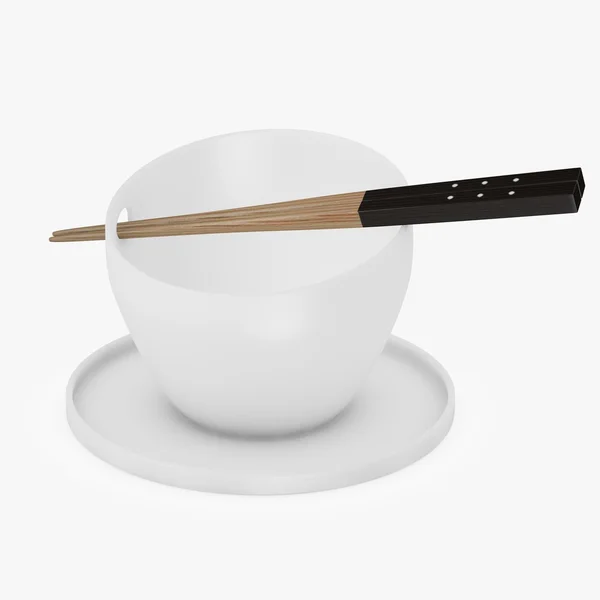 그릇의 3d 렌더링 — 스톡 사진