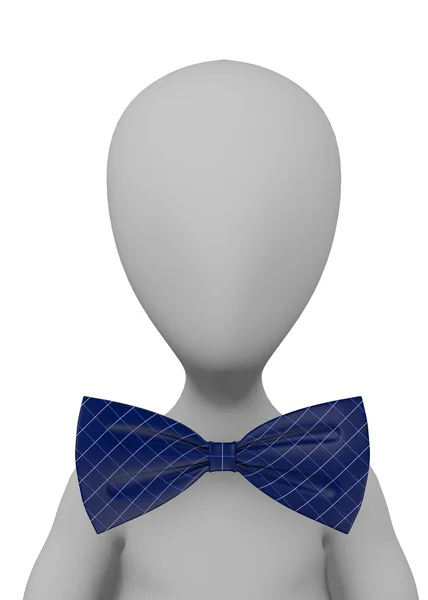 3d renderizado de personaje de dibujos animados con corbata — Foto de Stock