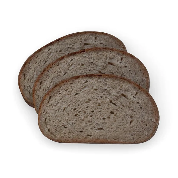 3D render szelet kenyér — Stock Fotó