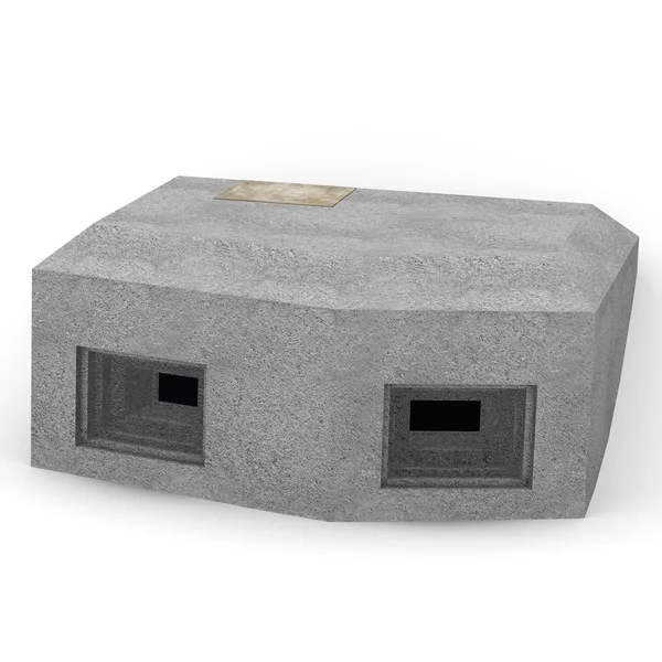 Askeri Bunker 3D render — Stok fotoğraf