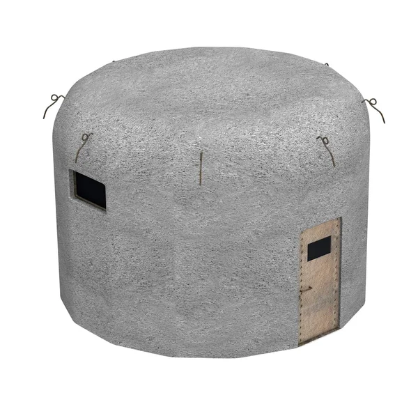 Render 3D wojskowych bunkier — Zdjęcie stockowe