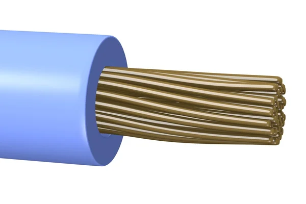 3D рендеринг электрического кабеля — стоковое фото
