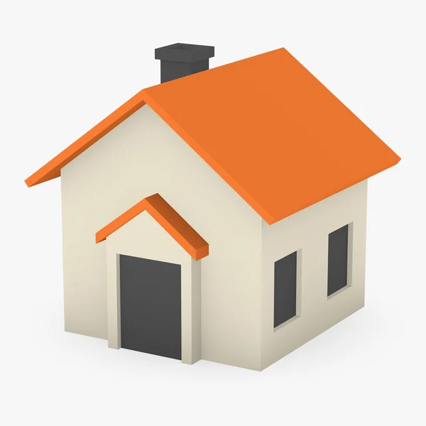 3D renderowania kreskówka domu — Zdjęcie stockowe