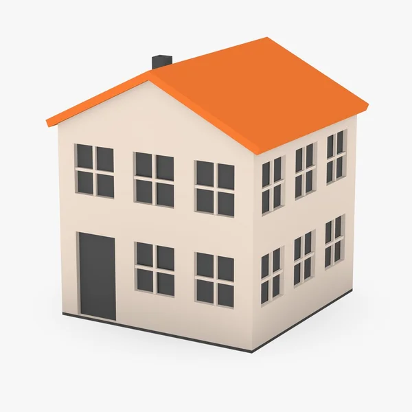 3D gör tecknad hus — Stockfoto