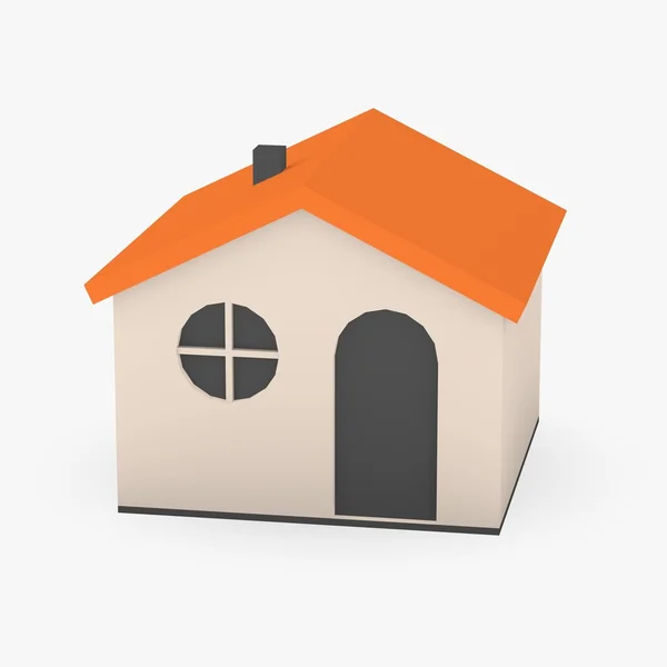 3D renderowania kreskówka domu — Zdjęcie stockowe