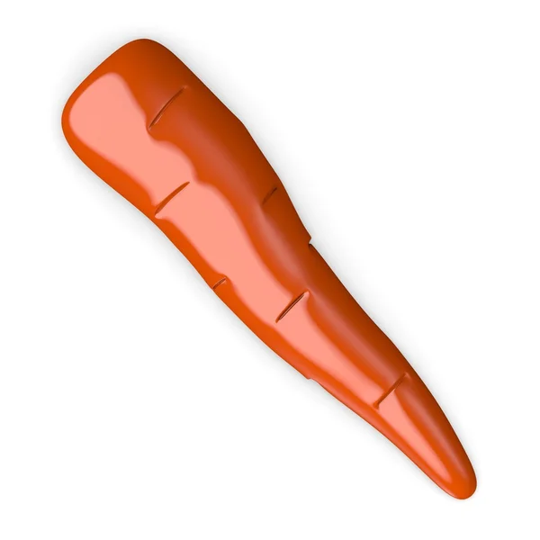3D рендеринг мультяшной моркови — стоковое фото