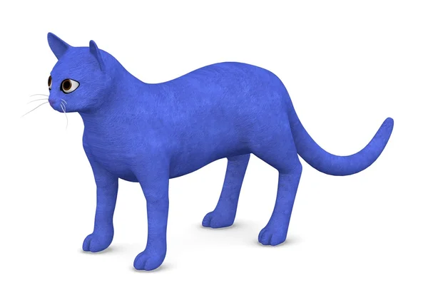3D gör tecknad katt — Stockfoto