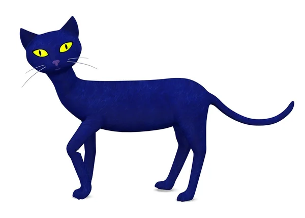 3D рендеринг мультяшной кошки — стоковое фото