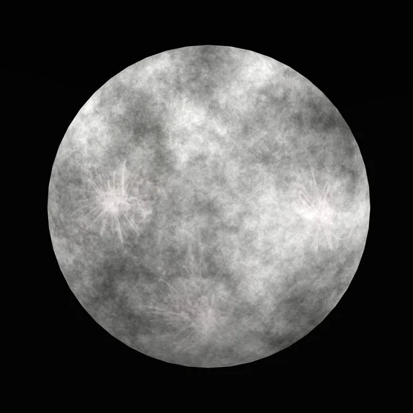 3d render of cartoon moon — Stock Photo, Image