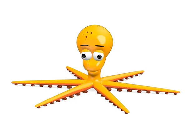 3d renderizado de pulpo de dibujos animados — Foto de Stock