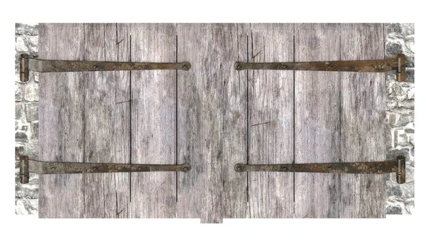 3d renderizado de la puerta del sótano — Foto de Stock