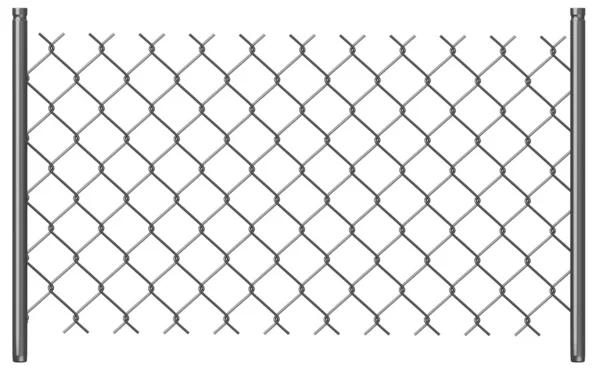 3d 呈现器链的围栏 — 图库照片