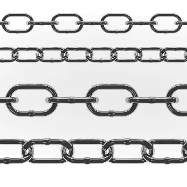 3D renderowania łańcucha metalu — Zdjęcie stockowe