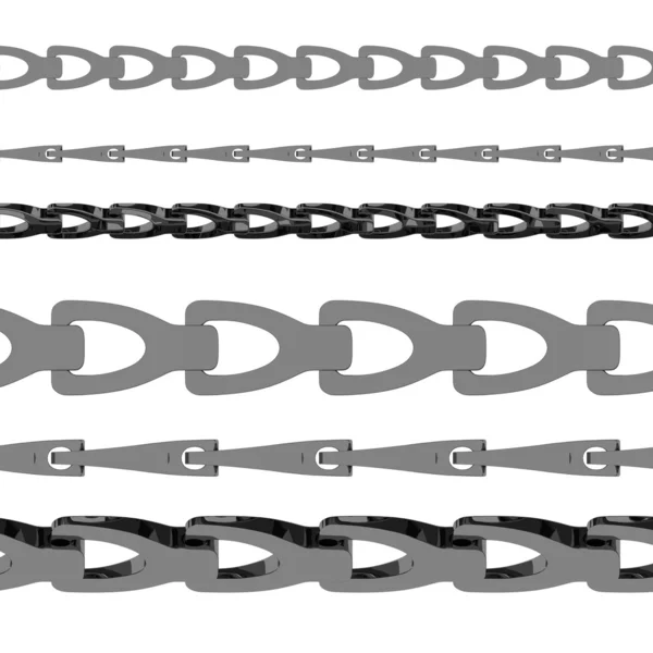 Resa 3d della catena metallica — Foto Stock