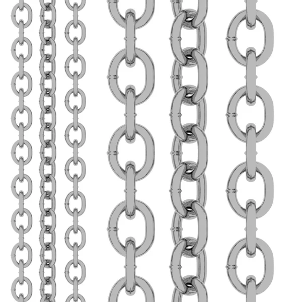 3d 呈现器的金属链 — 图库照片