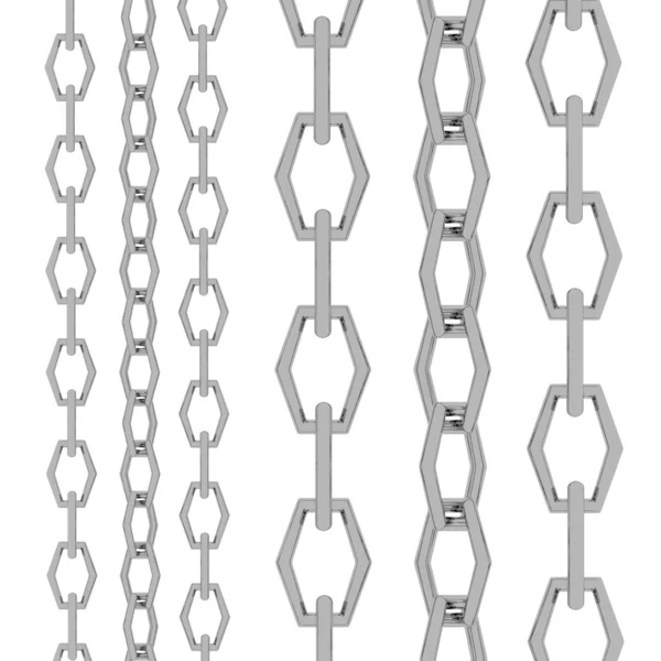3d renderizado de cadena metálica —  Fotos de Stock