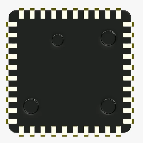 Rendu 3d de microprocesseur — Photo