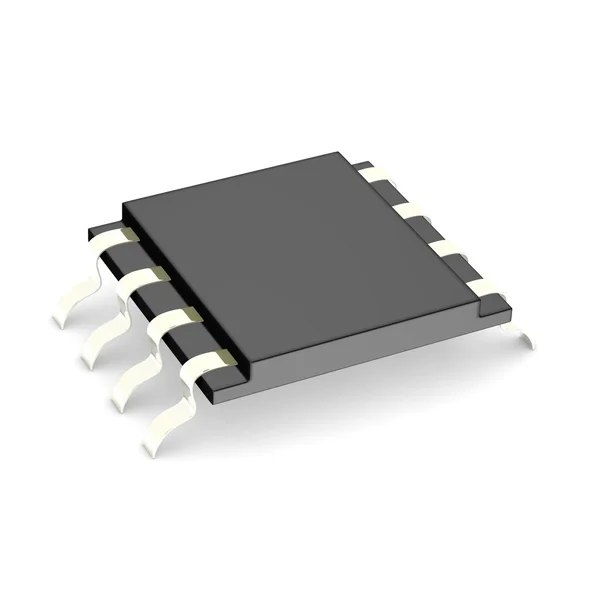 3d renderização de micro processador — Fotografia de Stock