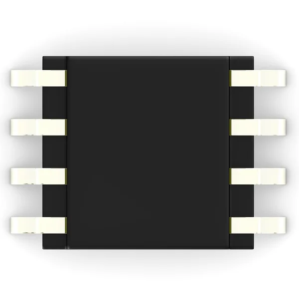3D-Darstellung des Mikroprozessors — Stockfoto