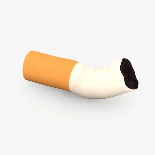 たばこの吸い殻の 3 d レンダリング — ストック写真