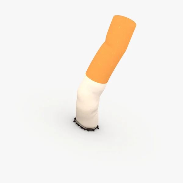 3d renderização da extremidade do cigarro — Fotografia de Stock
