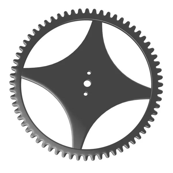3d renderizado de rueda de engranaje reloj —  Fotos de Stock