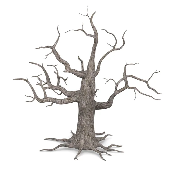 3d renderizado de árbol muerto — Foto de Stock