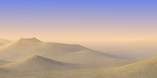 3d render of sand desert — Stock Photo, Image